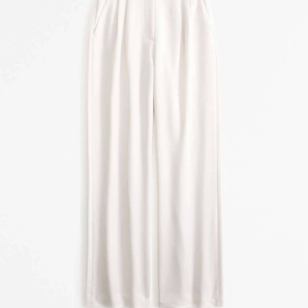 Abercrombie & Fitch Cream Women's Pants - Picture 2 of 4